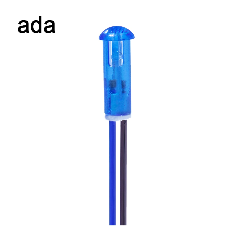 A-12-1 8mm LED インディケーターライト 0.5W 25000HRS ブルー LED インディケーター 0