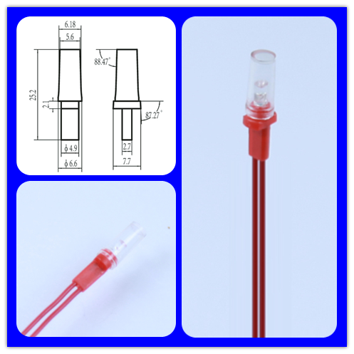 A-06-1 ネオン指示灯 IP65 赤色 LED指示灯 0